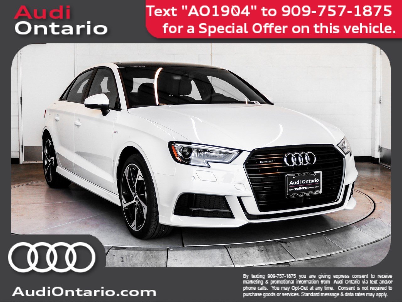 New 2020 Audi A3 Sedan S Line Premium Sedan Near Riverside 4871k